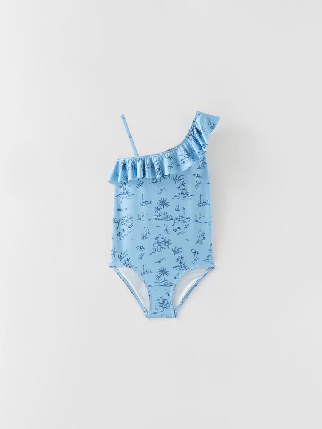 

ZARA Kids-Unisex Blue Swimwear