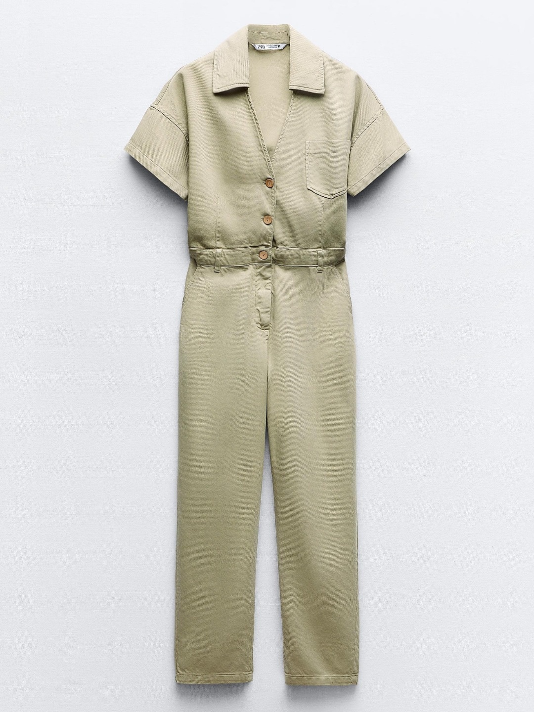 

ZARA Women Khaki Jumpsuit