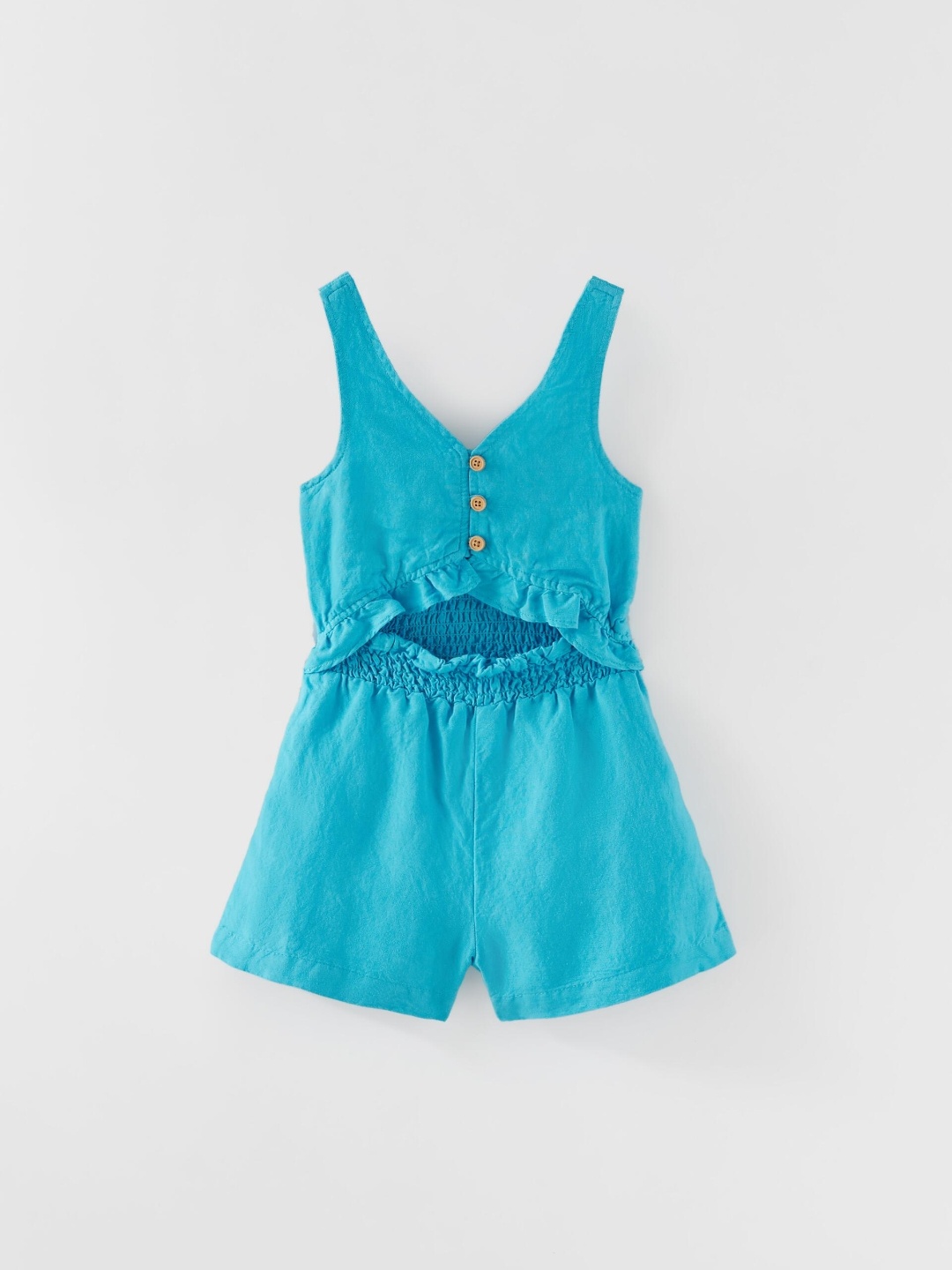 

ZARA Women Turquoise Blue Jumpsuit