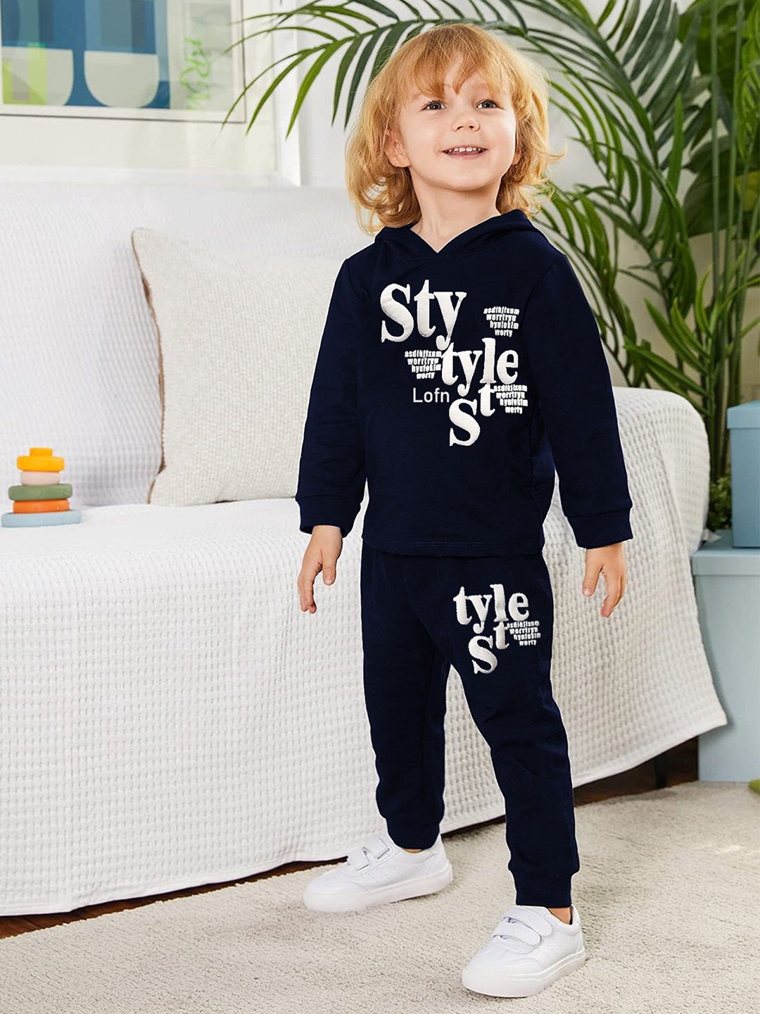 

BAESD Unisex Kids Colourblocked, Navy blue