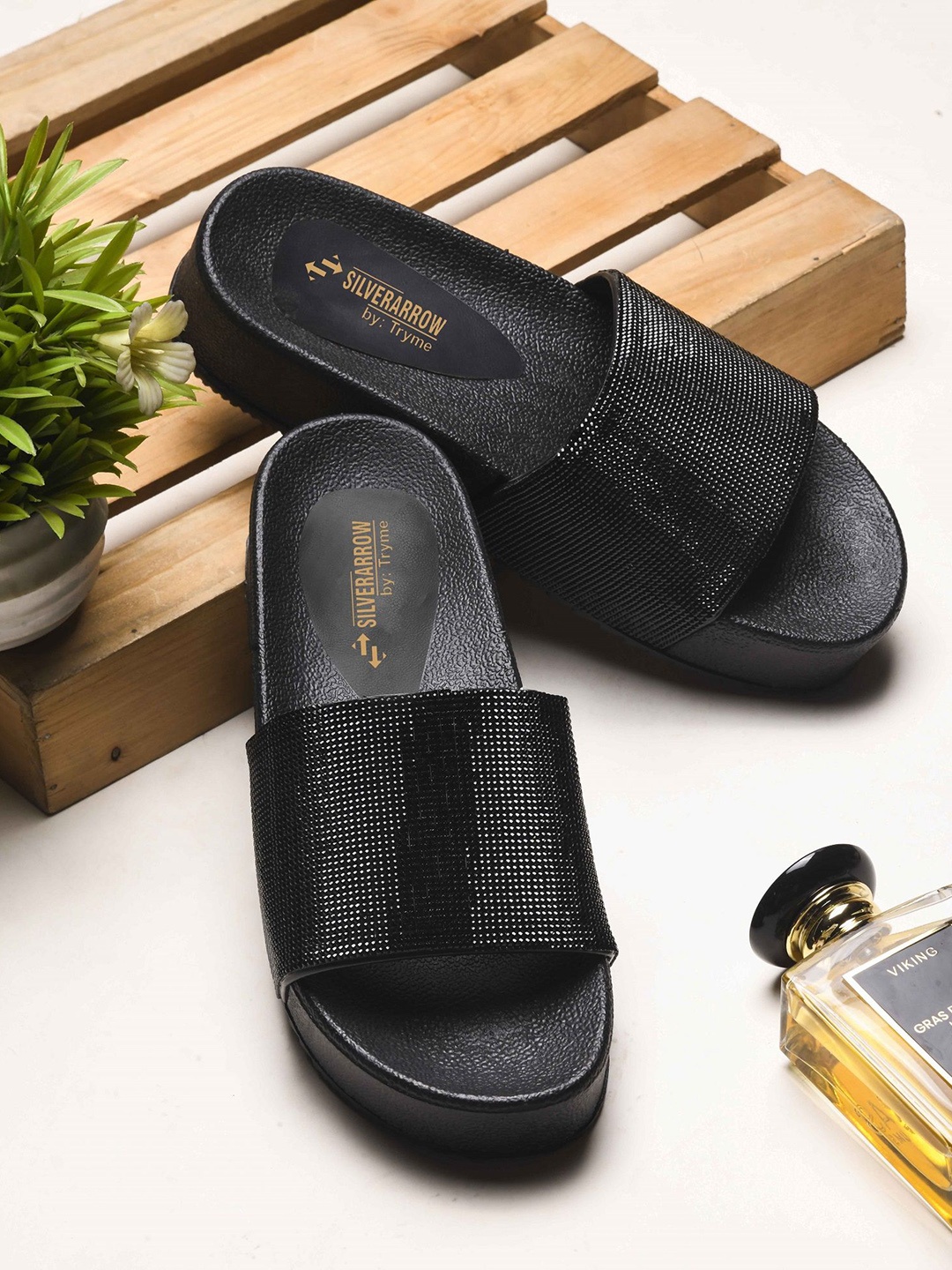 

Try Me Women Platform Heel Sandals, Black