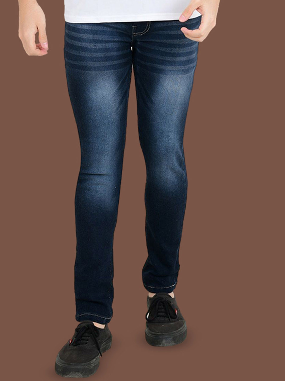 

LINARIA Men Classic Mid-Rise Tapered Fit Light Fade Jeans, Blue