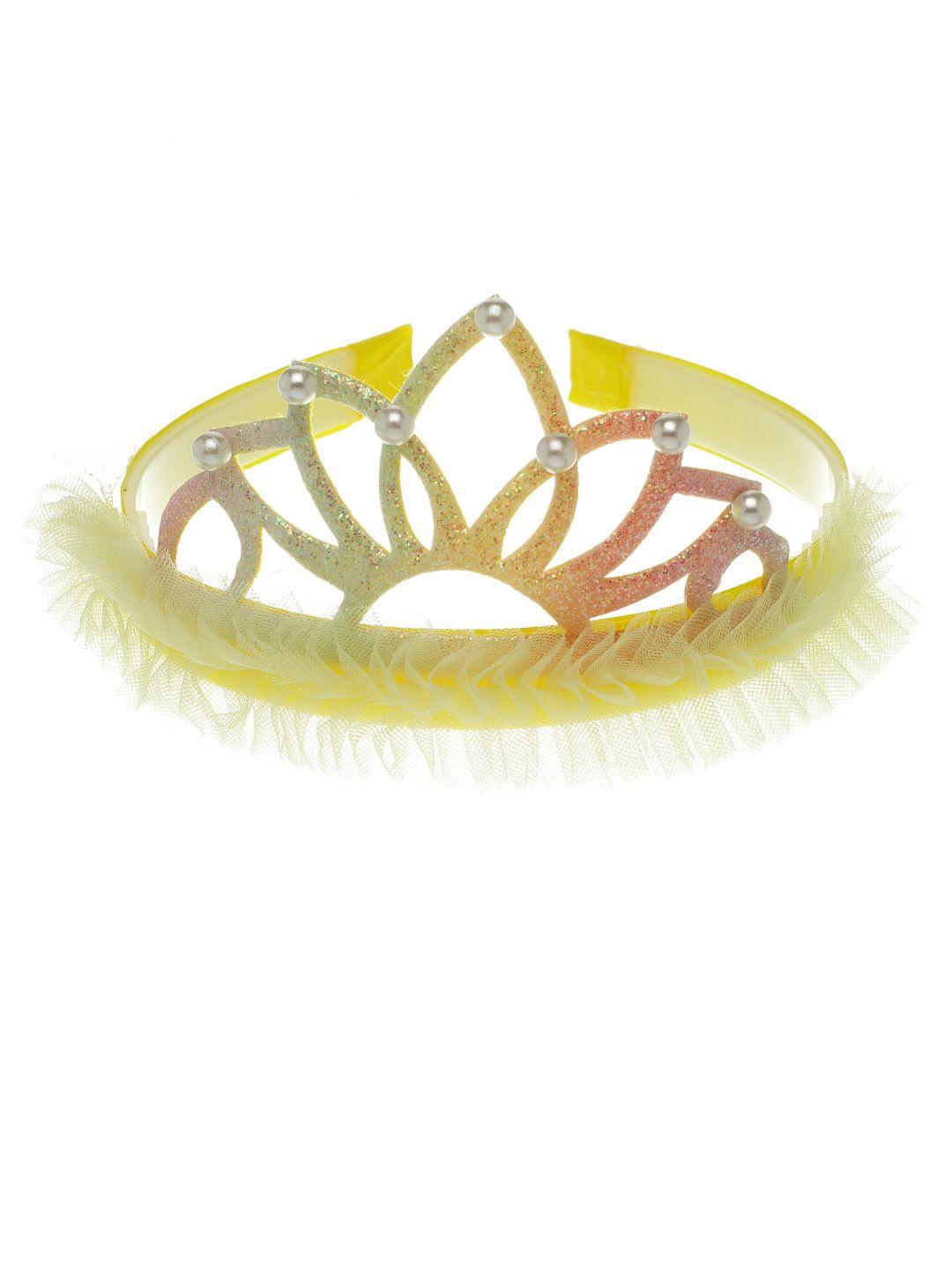 

Stoln Girls Crown Beaded Hairband, Yellow