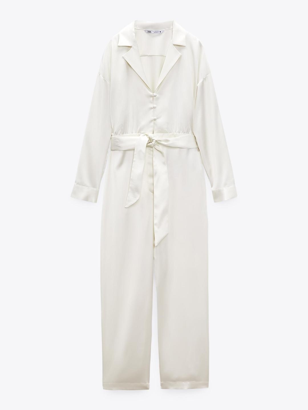 

ZARA Girls Beige Jumpsuit