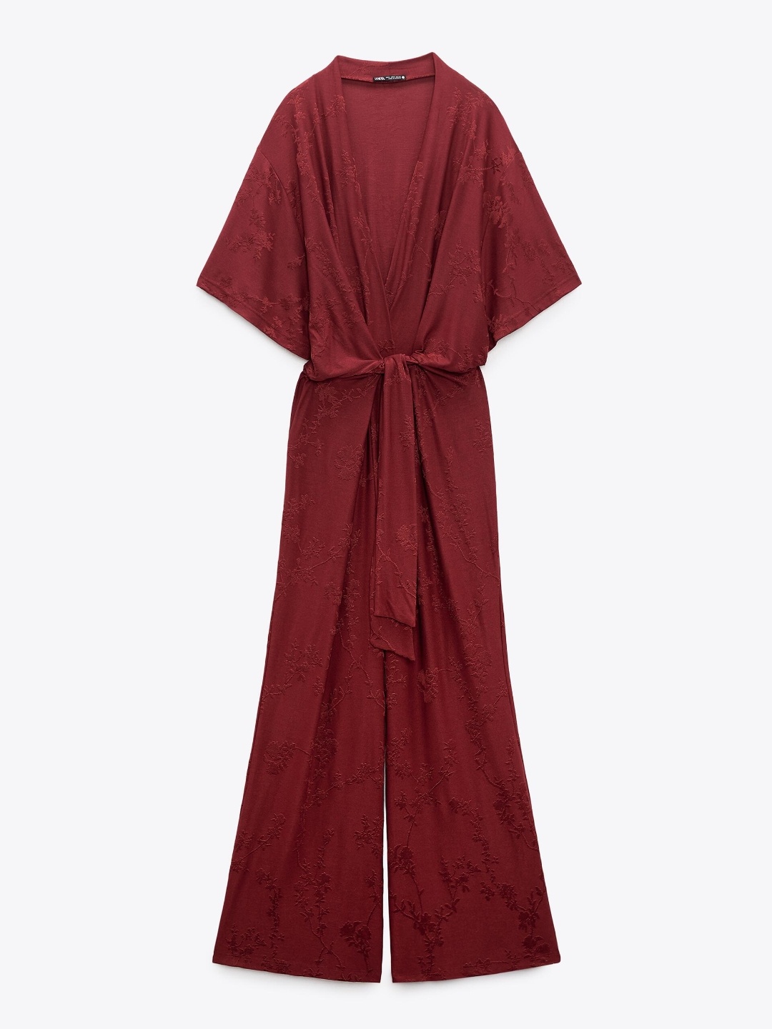 

ZARA Women Burgundy Jumpsuit