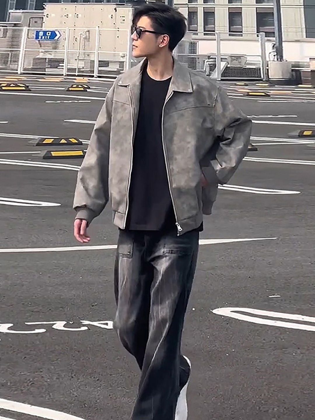 

StyleCast x Revolte Men Tailored Jacket, Grey