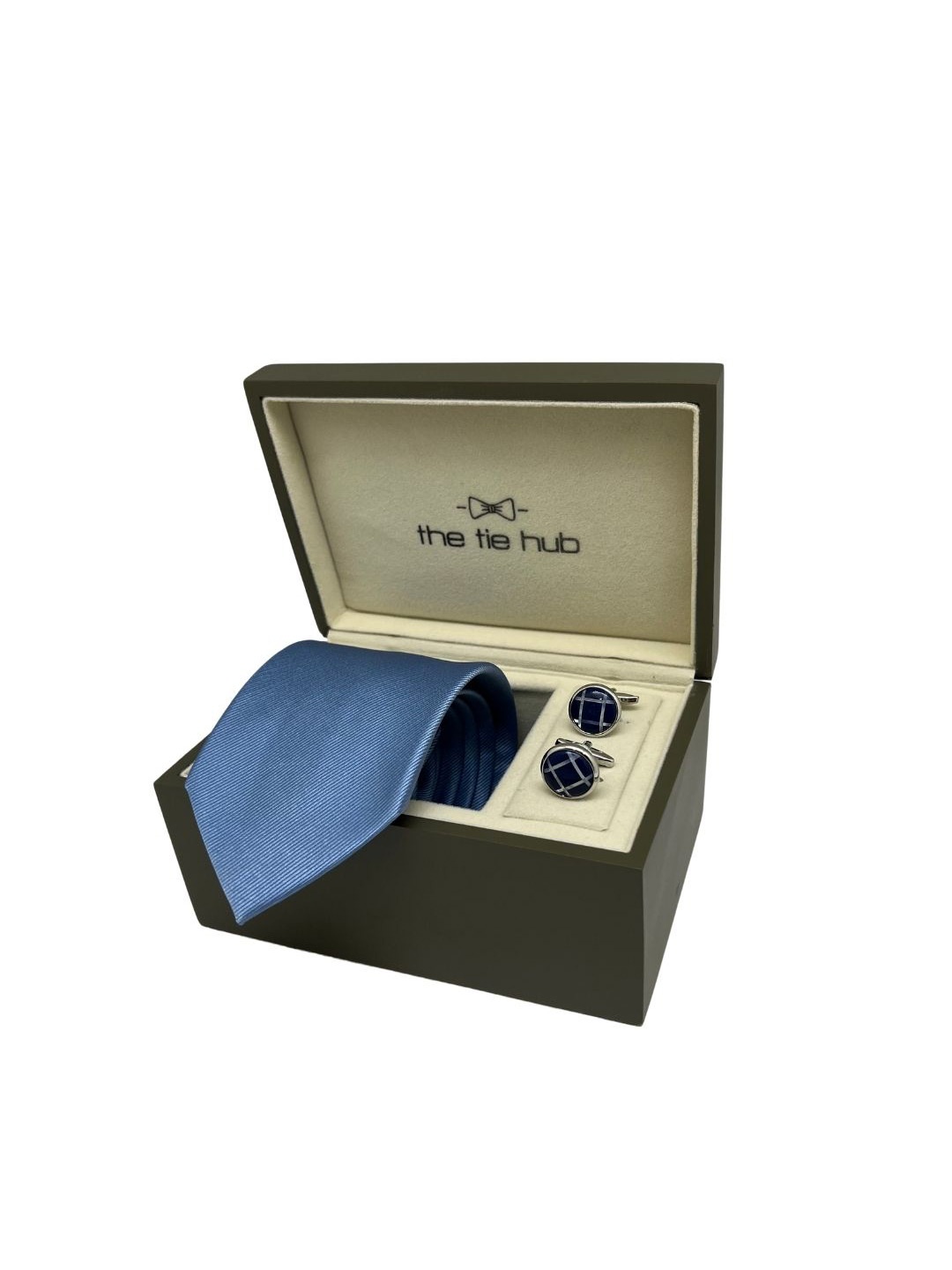 

The Tie Hub Men Accessory Gift Set, Blue