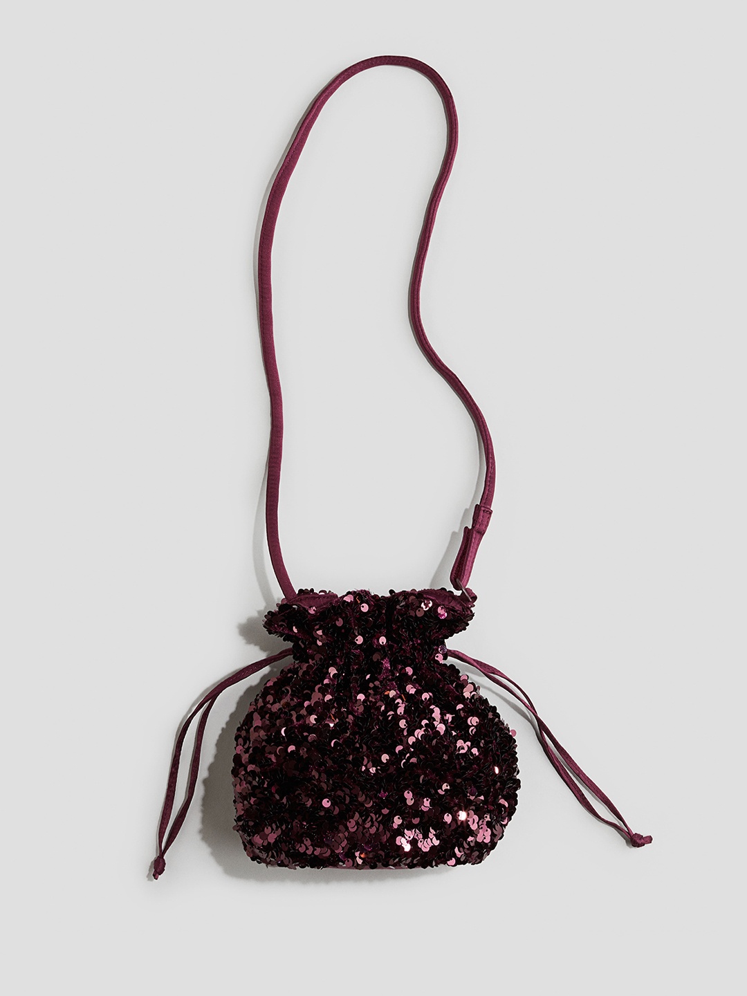 

H&M Girls Sequined Bucket Bag, Red