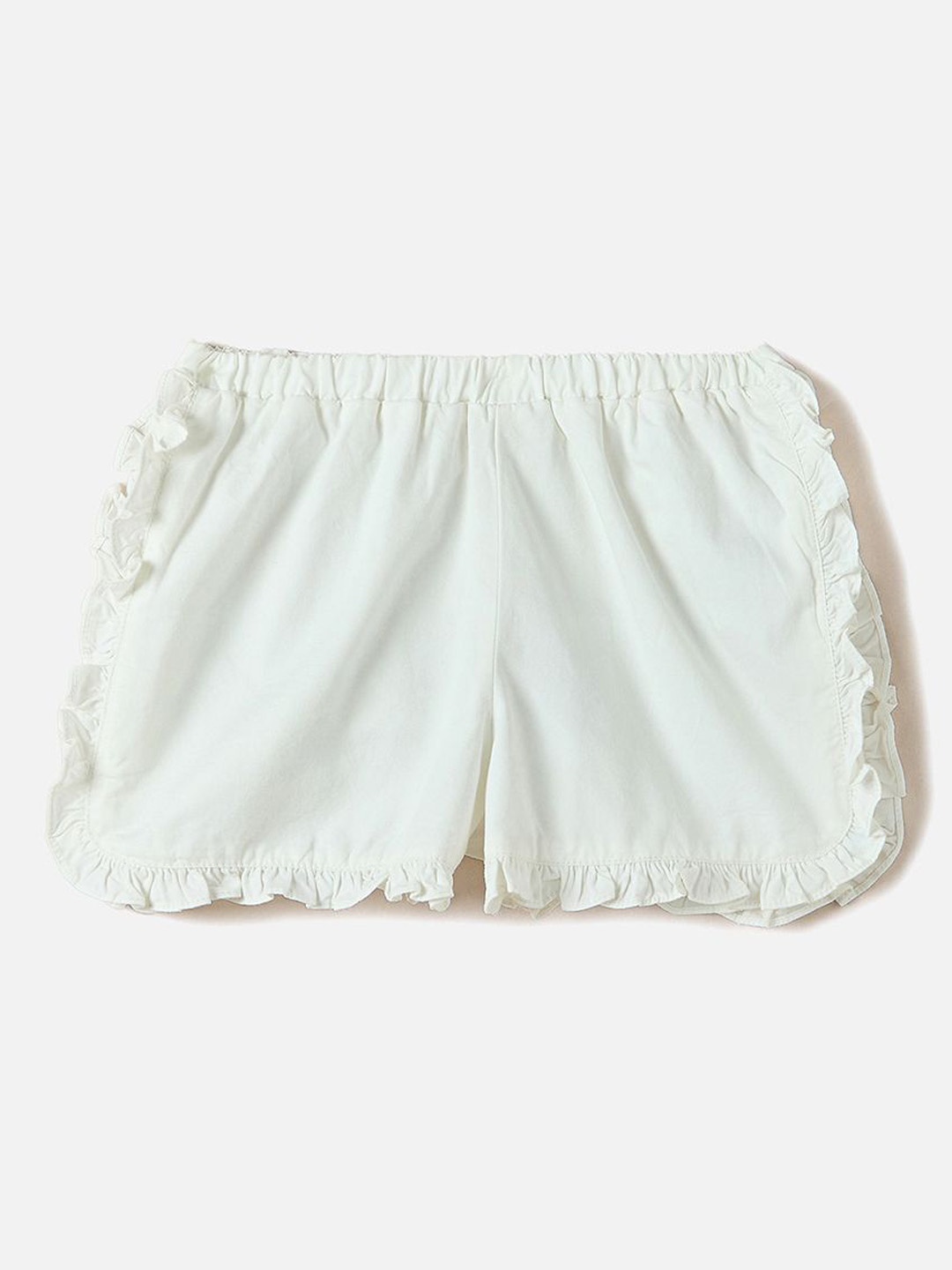 

Juniors by Babyshop Girls Cotton Regular Fit Shorts, White