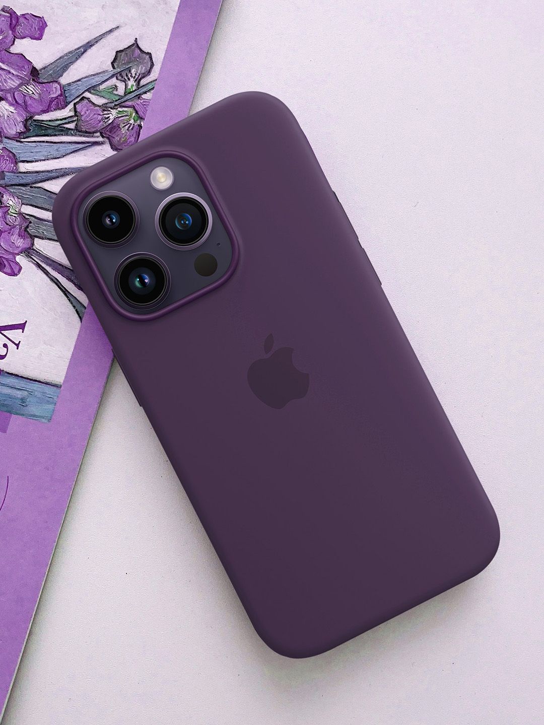 

TREEMODA Solid Printed iPhone 14 Pro Back Case Mobile Accessories, Purple
