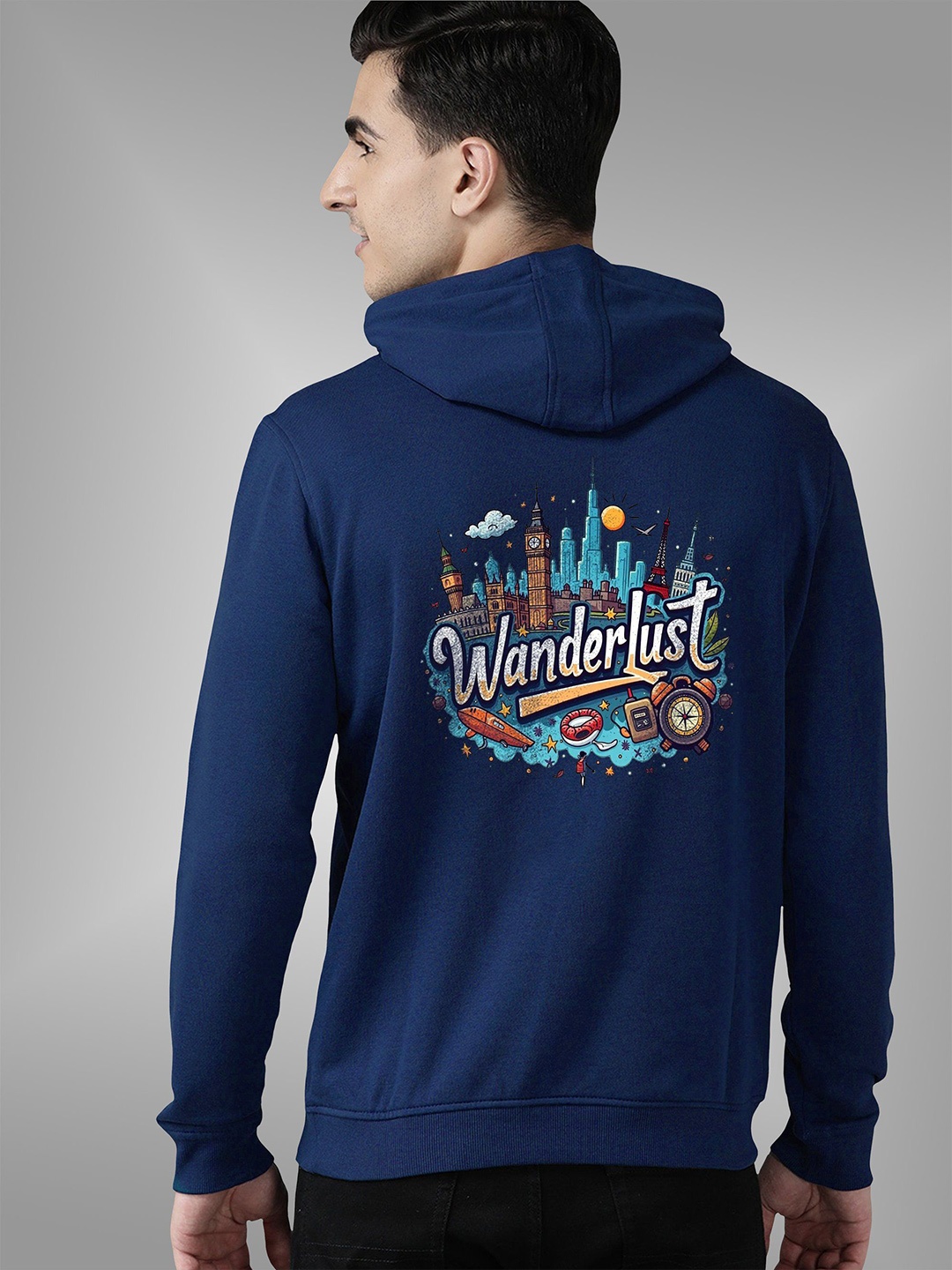 

BAESD Unisex Hooded Sweatshirt, Blue