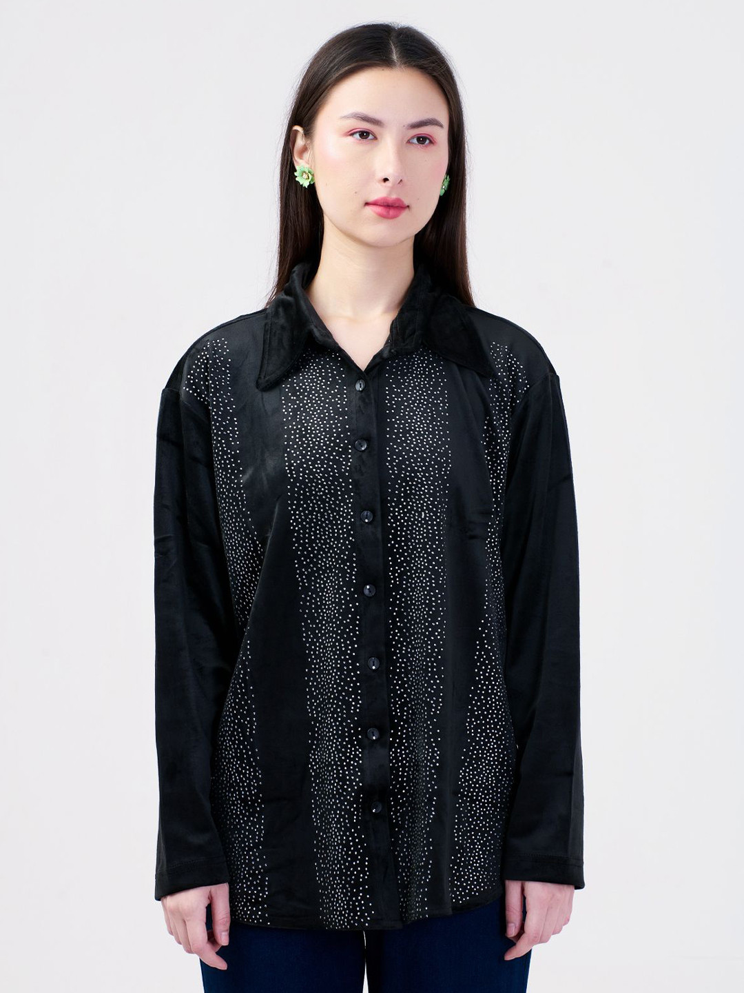

Albion By CnM Women Cotton Shirt Style Top, Black