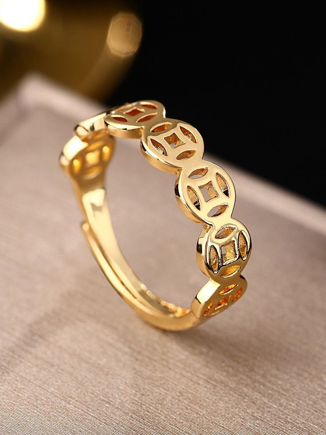 

MYKI Gold-Plated Stainless Steel Finger Ring