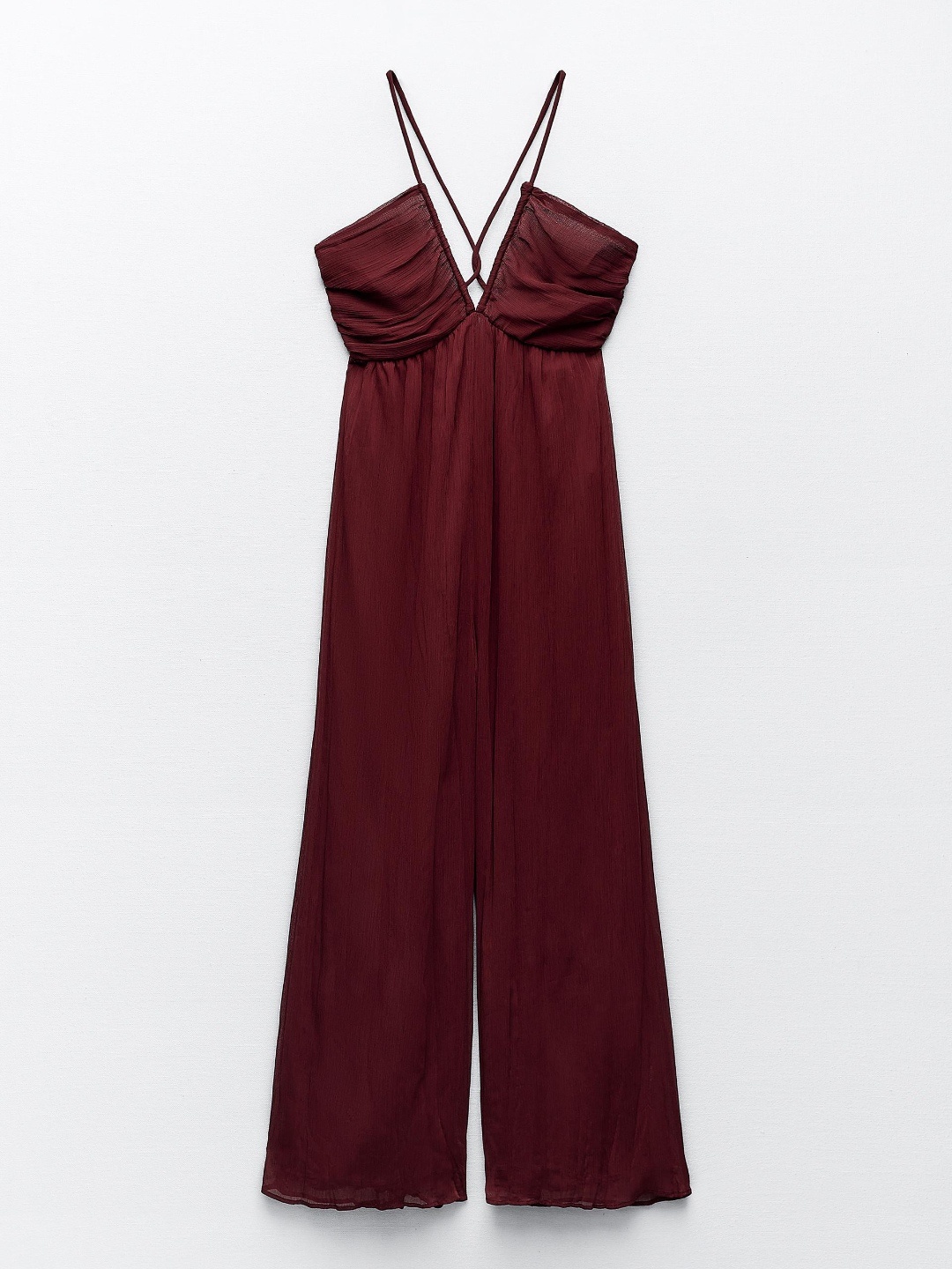 

ZARA Girls Burgundy Jumpsuit