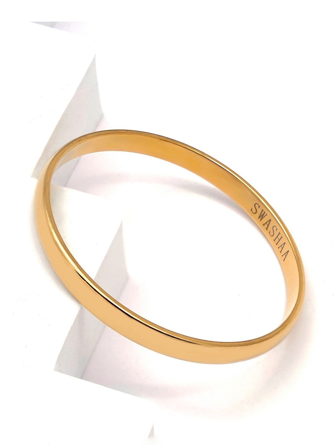 

SWASHAA 18KT Gold-Plated Stainless Steel Bangle-Style Bracelet