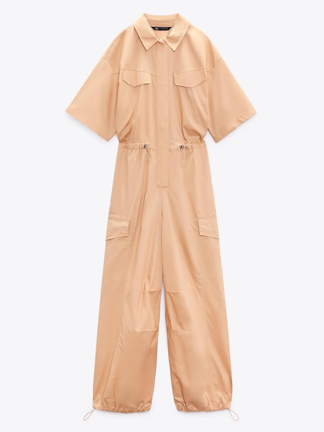 

ZARA Women Coffee Brown Jumpsuit