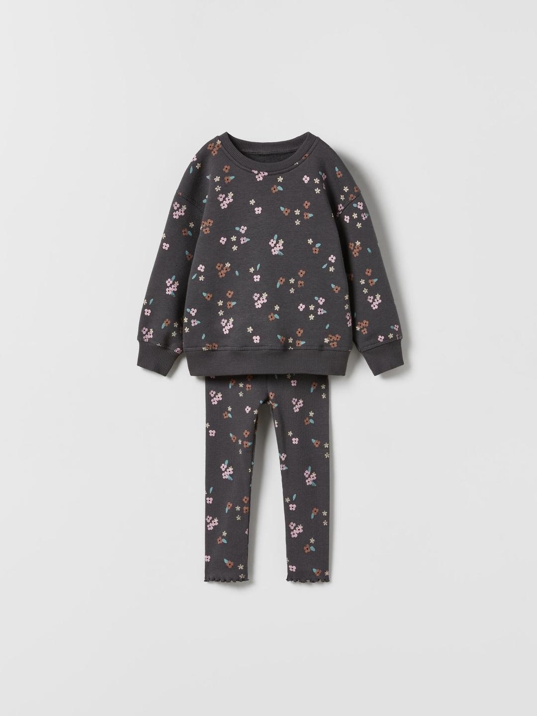 

ZARA Kids-Unisex Grey Tracksuits