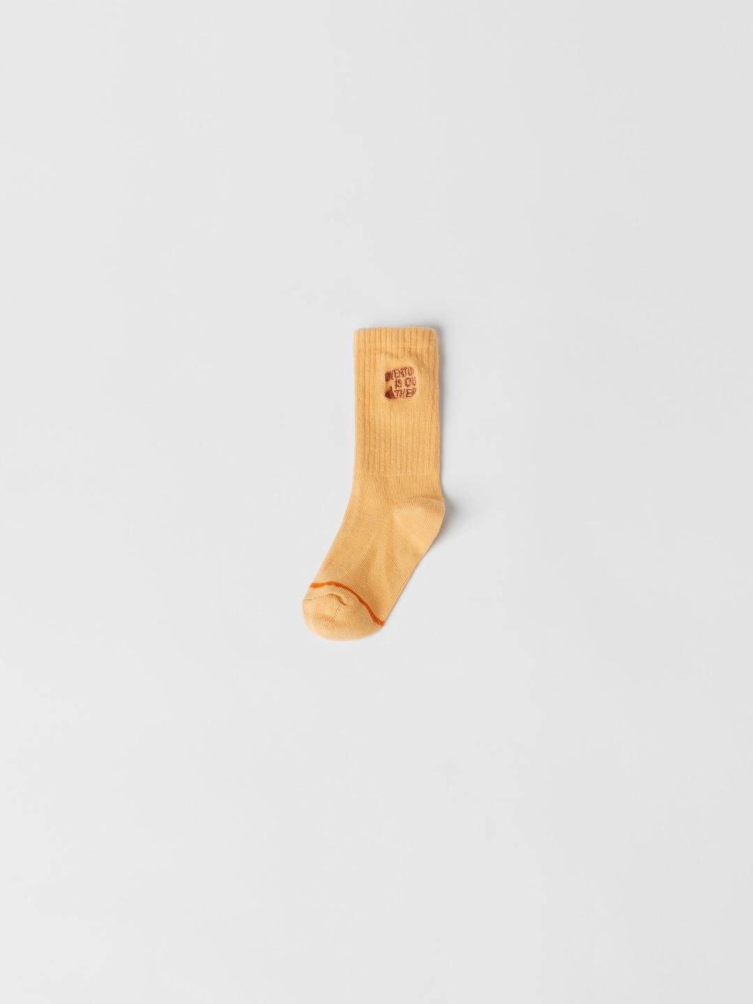 

ZARA Kids-Unisex Orange Socks