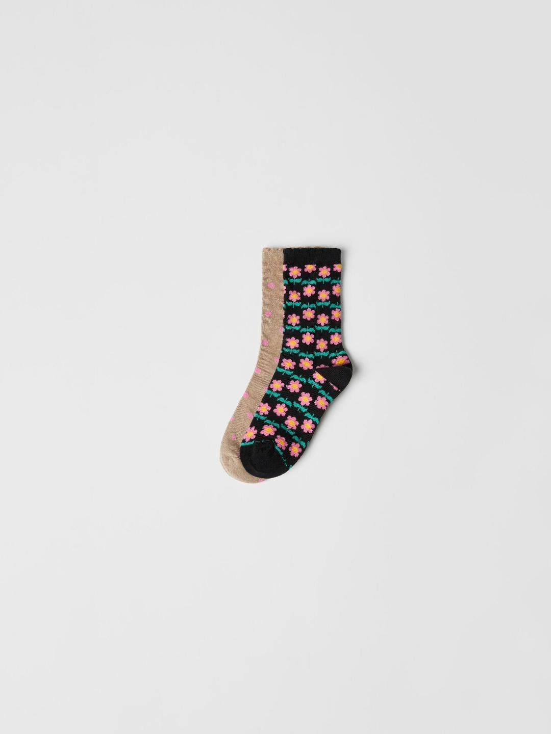 

ZARA Kids-Unisex Black Socks