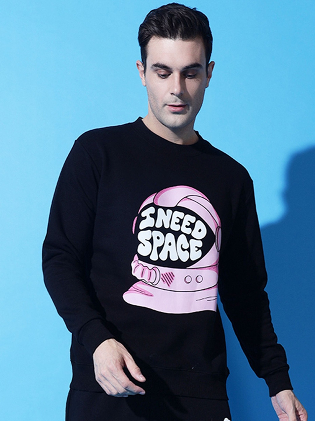 

GRIFFEL Men Printed Sweatshirt, Black