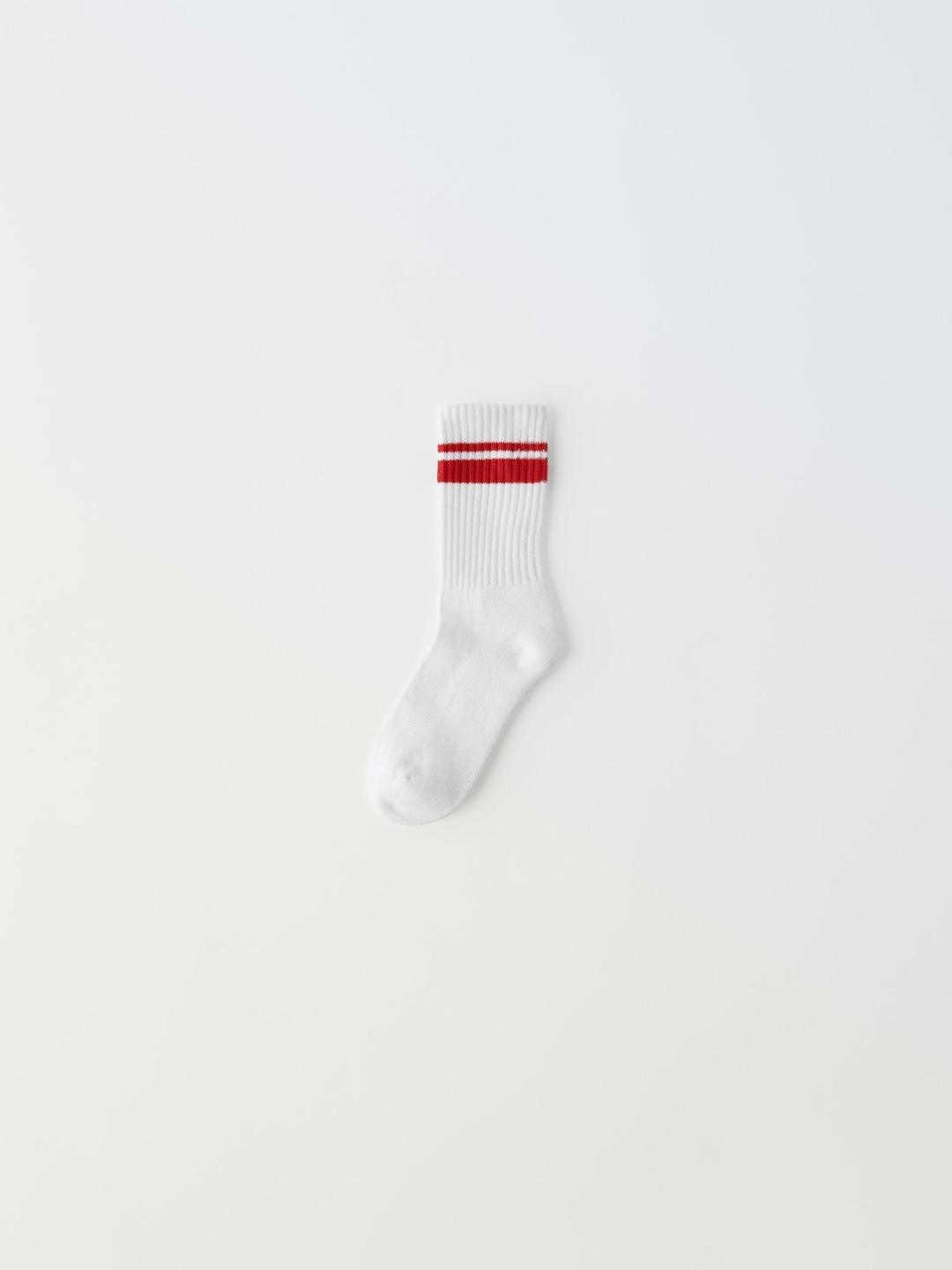 

ZARA Kids-Unisex Red Socks