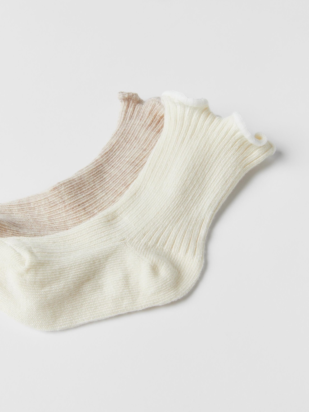 

ZARA Kids-Unisex Beige Socks