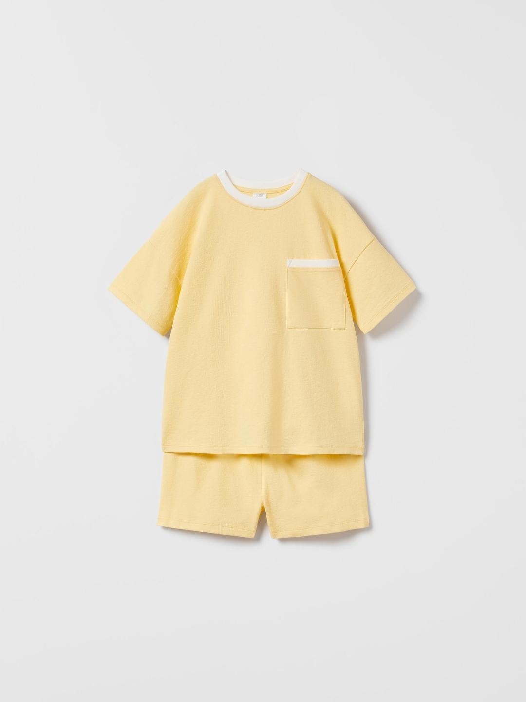 

ZARA Kids-Unisex Yellow Clothing Set