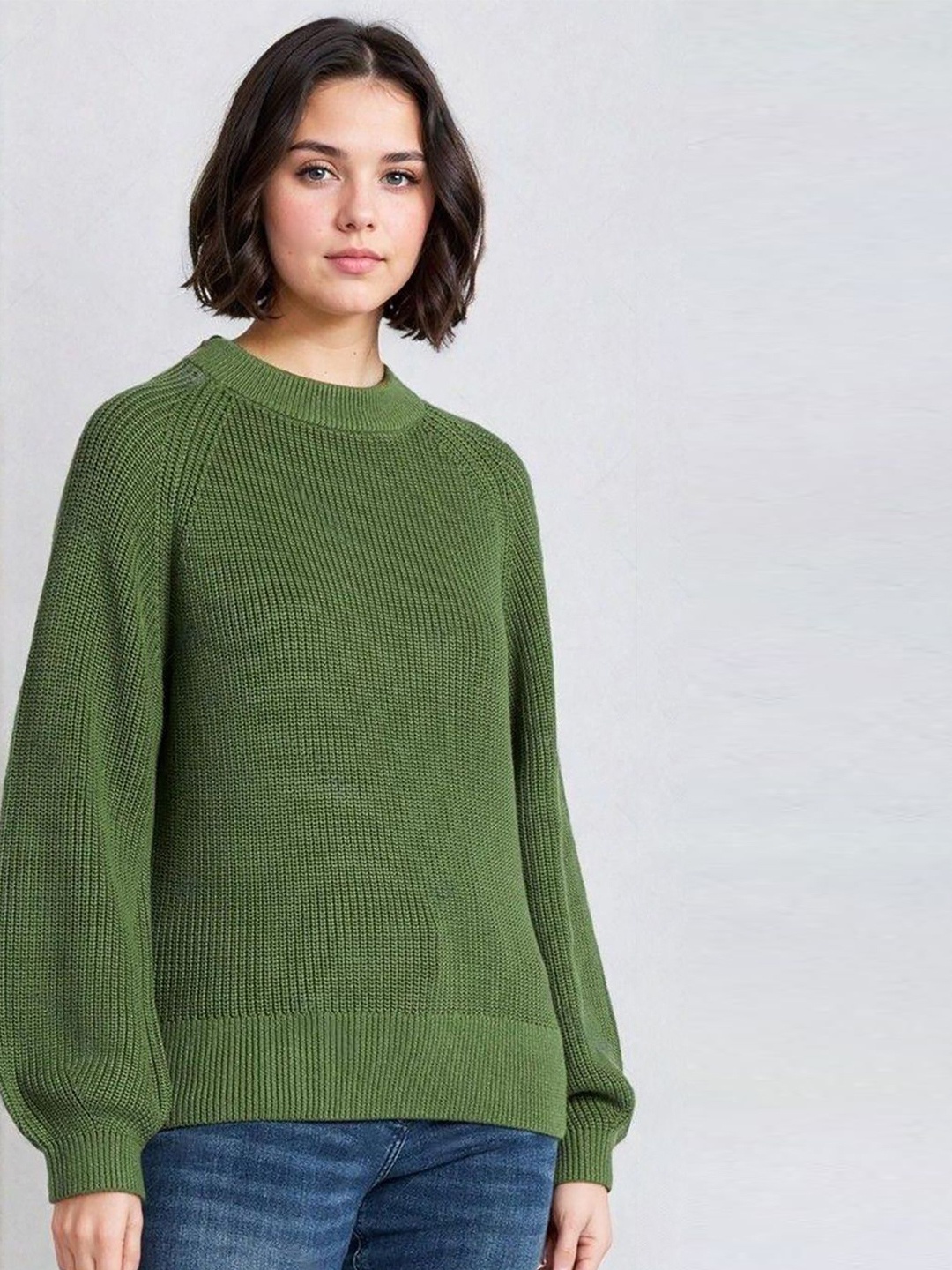 

Kotty Women Pullover Sweater, Olive