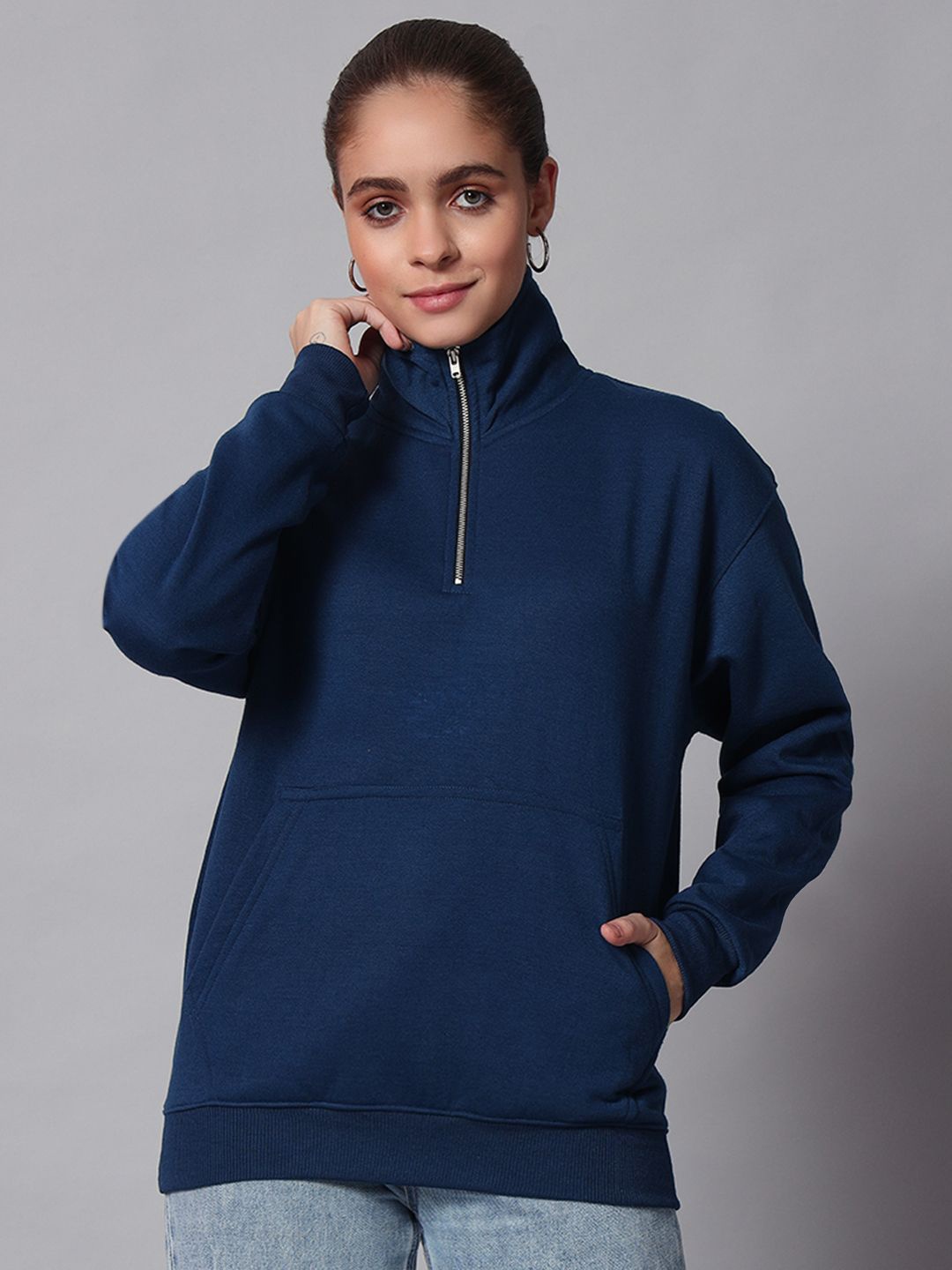 

Obaan Women Sweatshirt, Blue