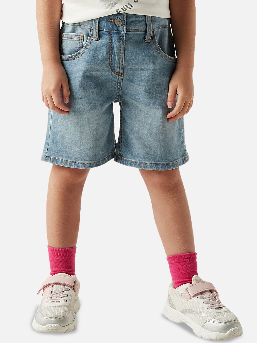 

Juniors by Babyshop Girls Washed Denim Denim Shorts Technology, Blue
