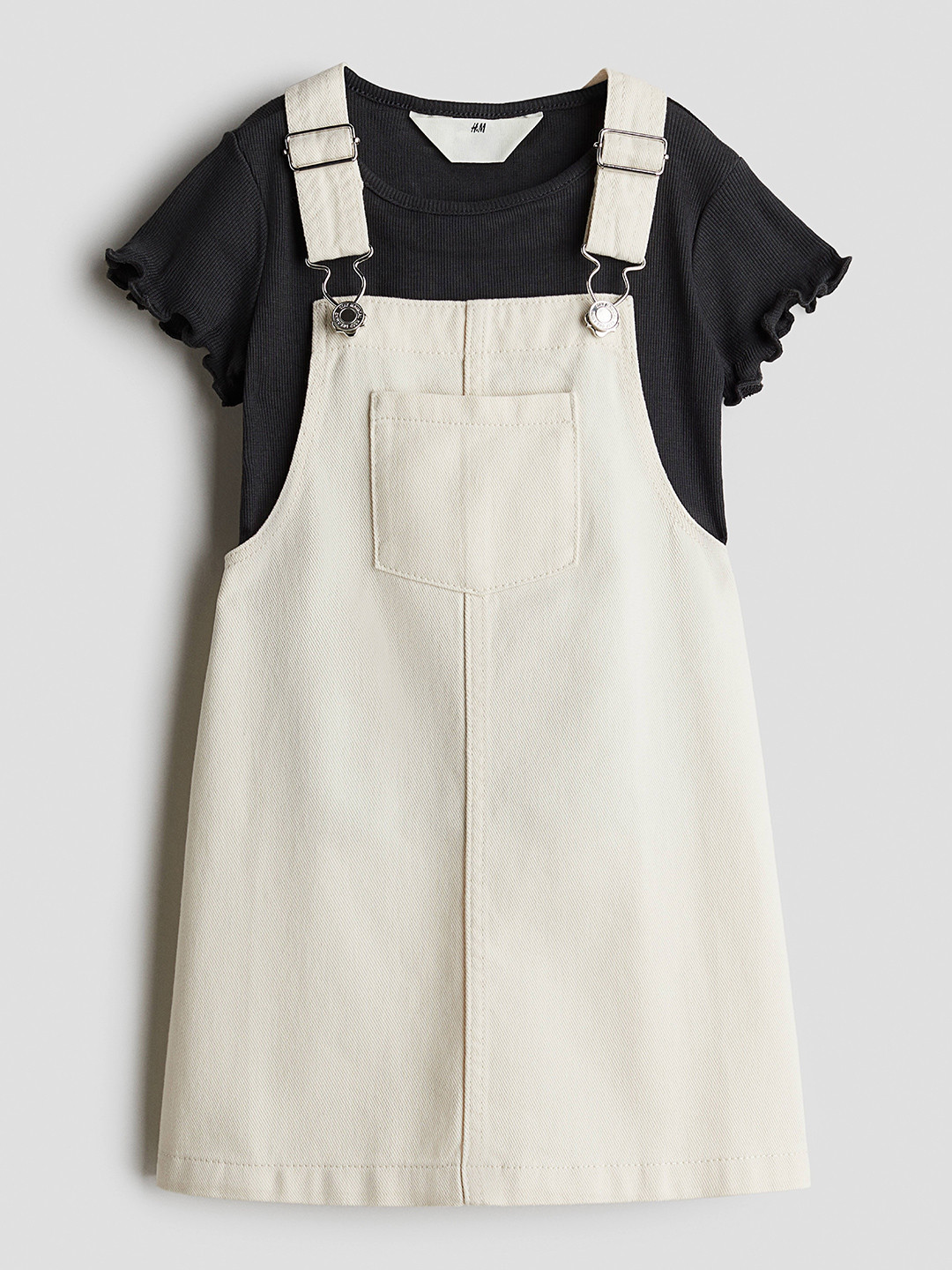 

H&M Girls 2-Pcs Cotton set, Beige