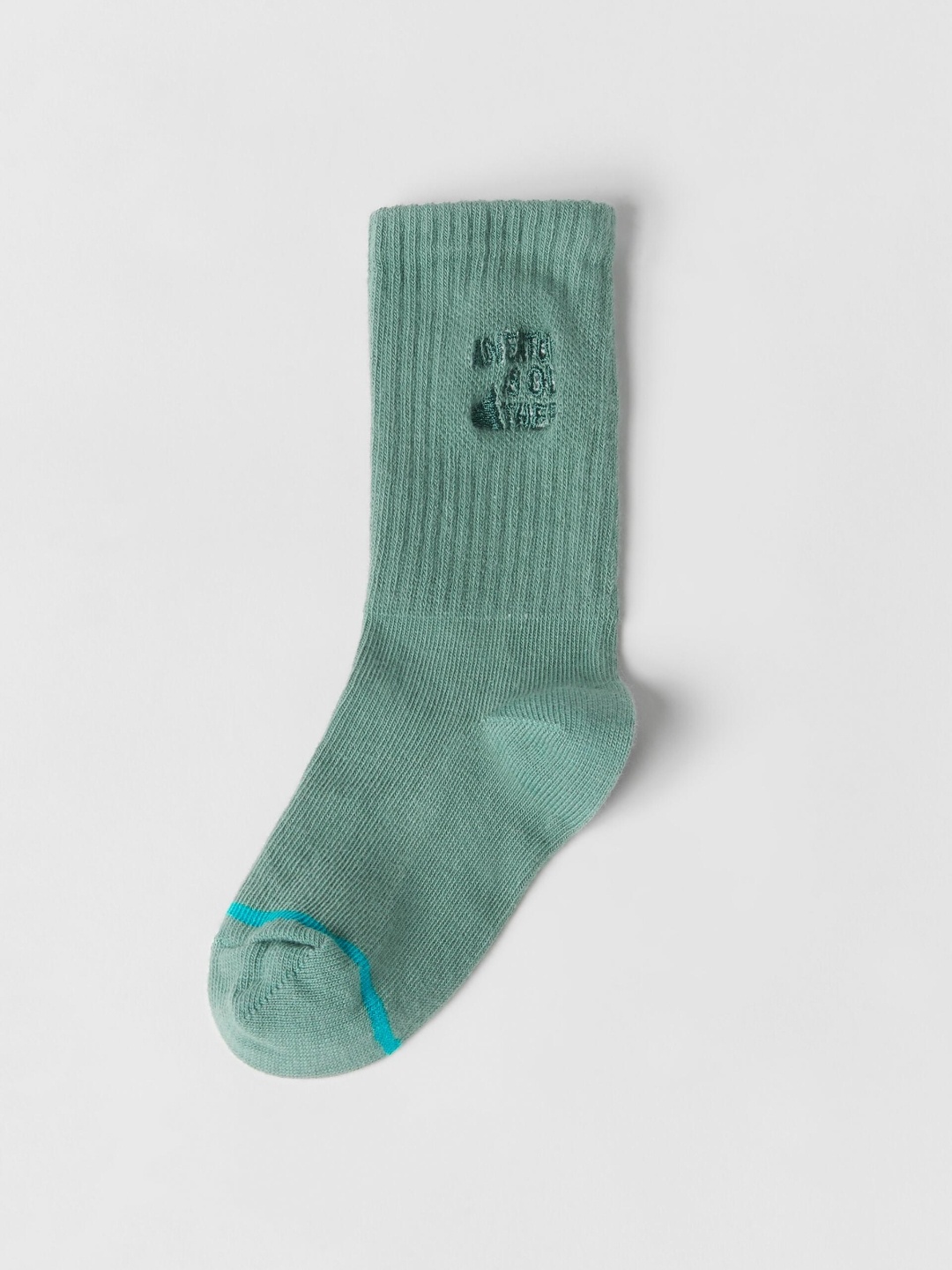 

ZARA Kids-Unisex Green Socks