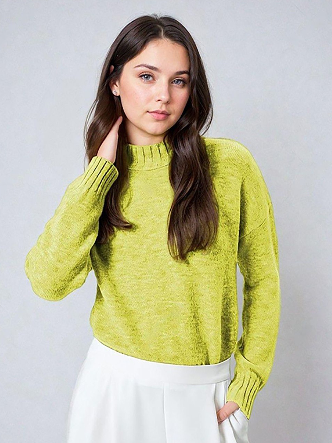 

Kotty Women Round Neck Pullover, Green