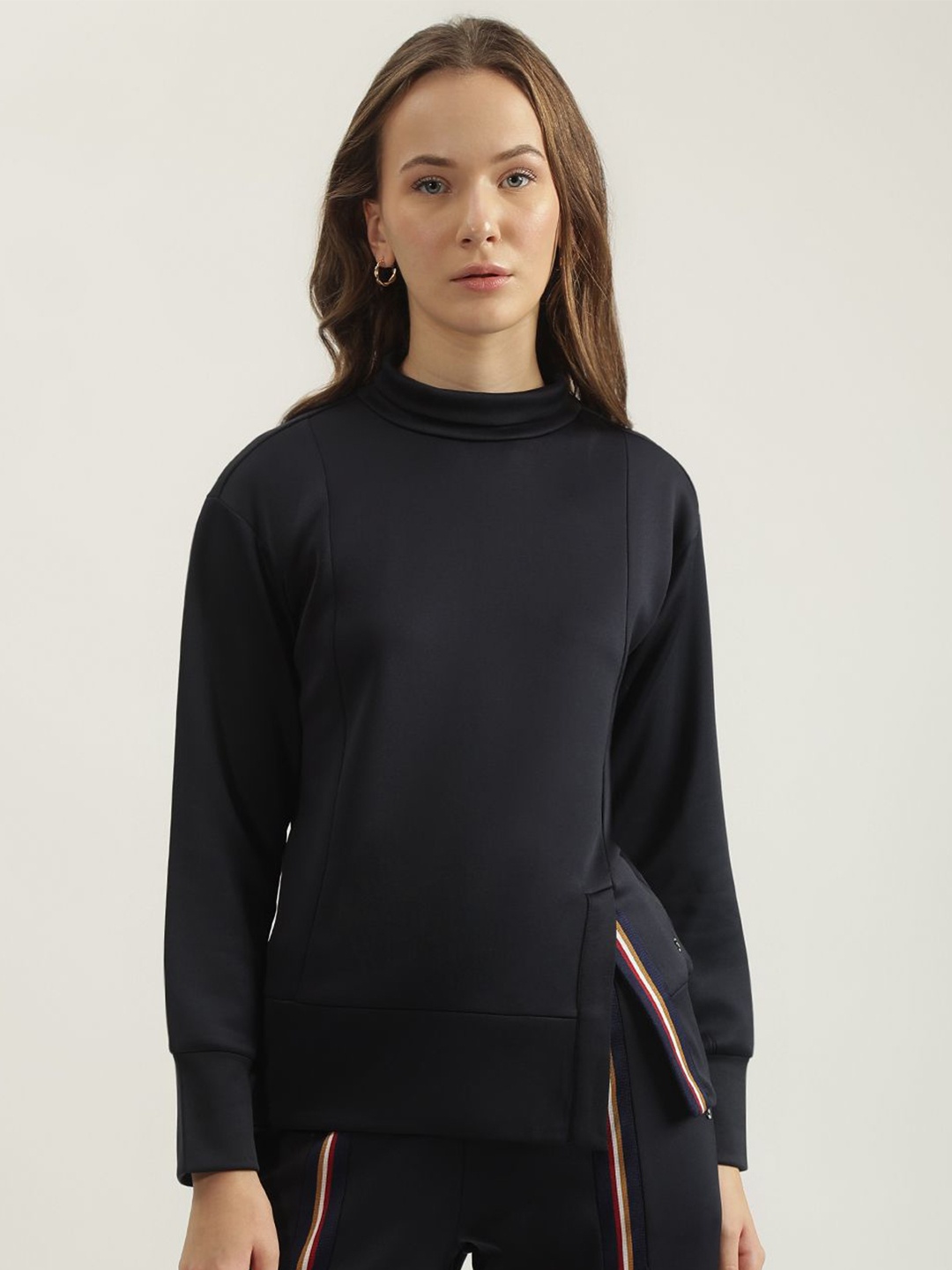 

Iconic Women Pullover Cotton Sweatshirt, Navy blue
