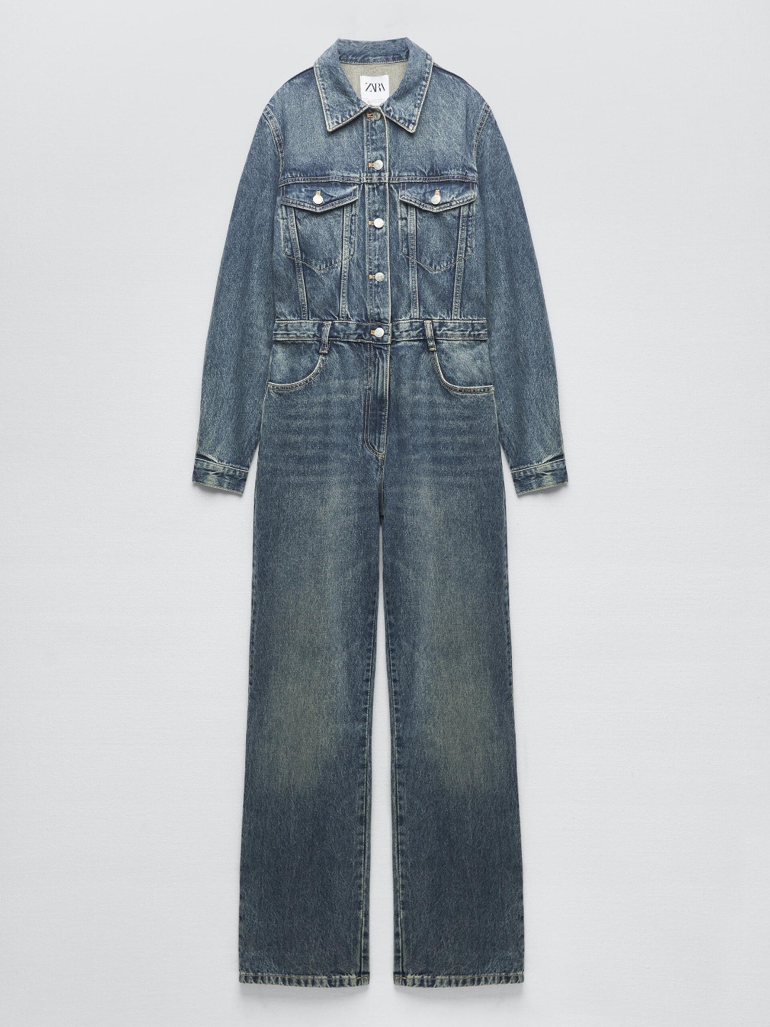 

ZARA Women Navy Blue Jumpsuit