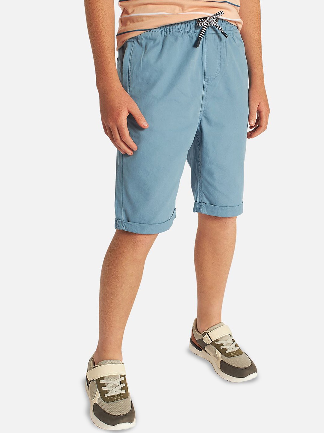 

Juniors by Babyshop Boys Cotton Mid-Rise Shorts, Blue