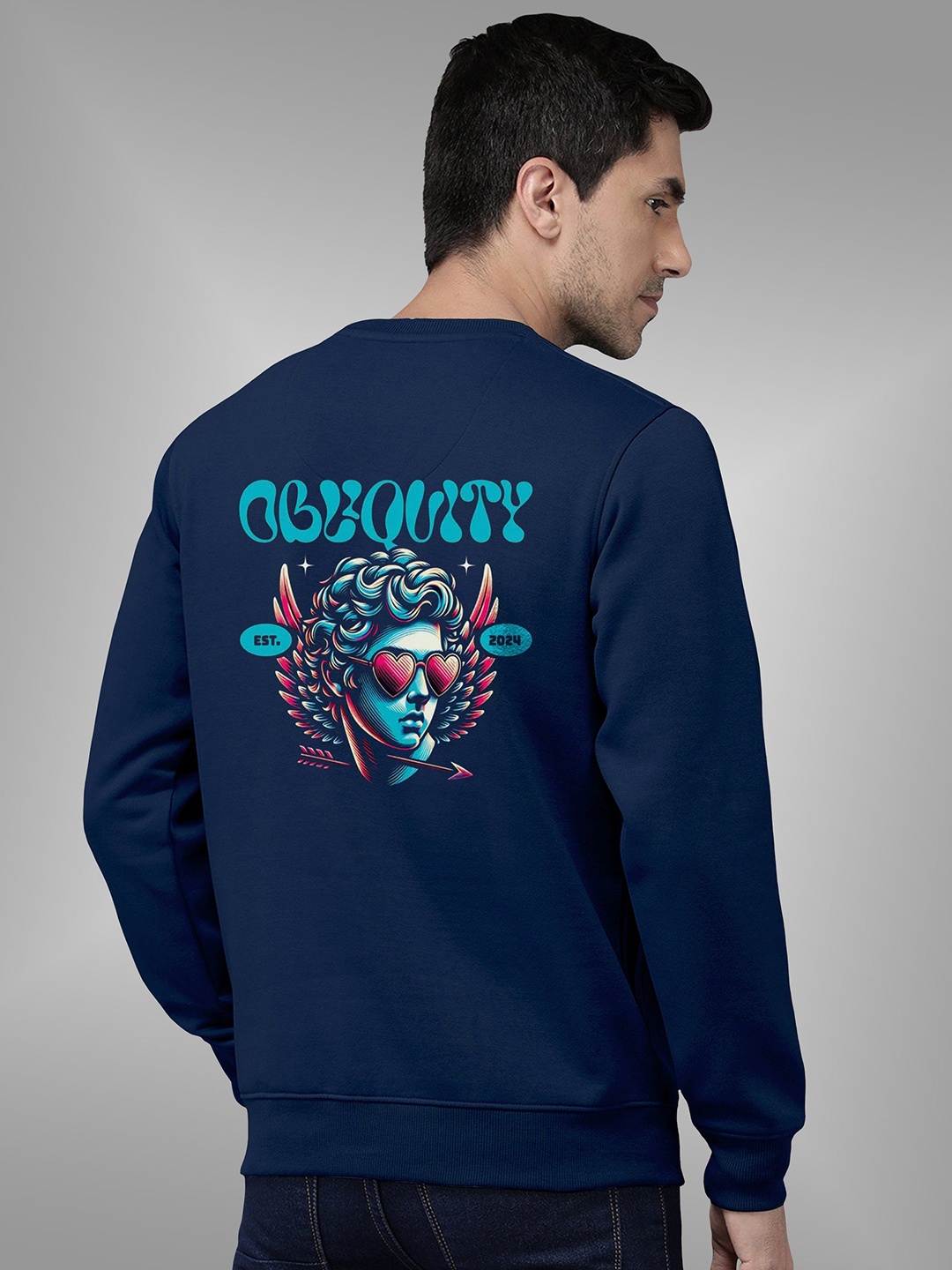 

BAESD Unisex Solid Long Sleeves Sweatshirt, Blue