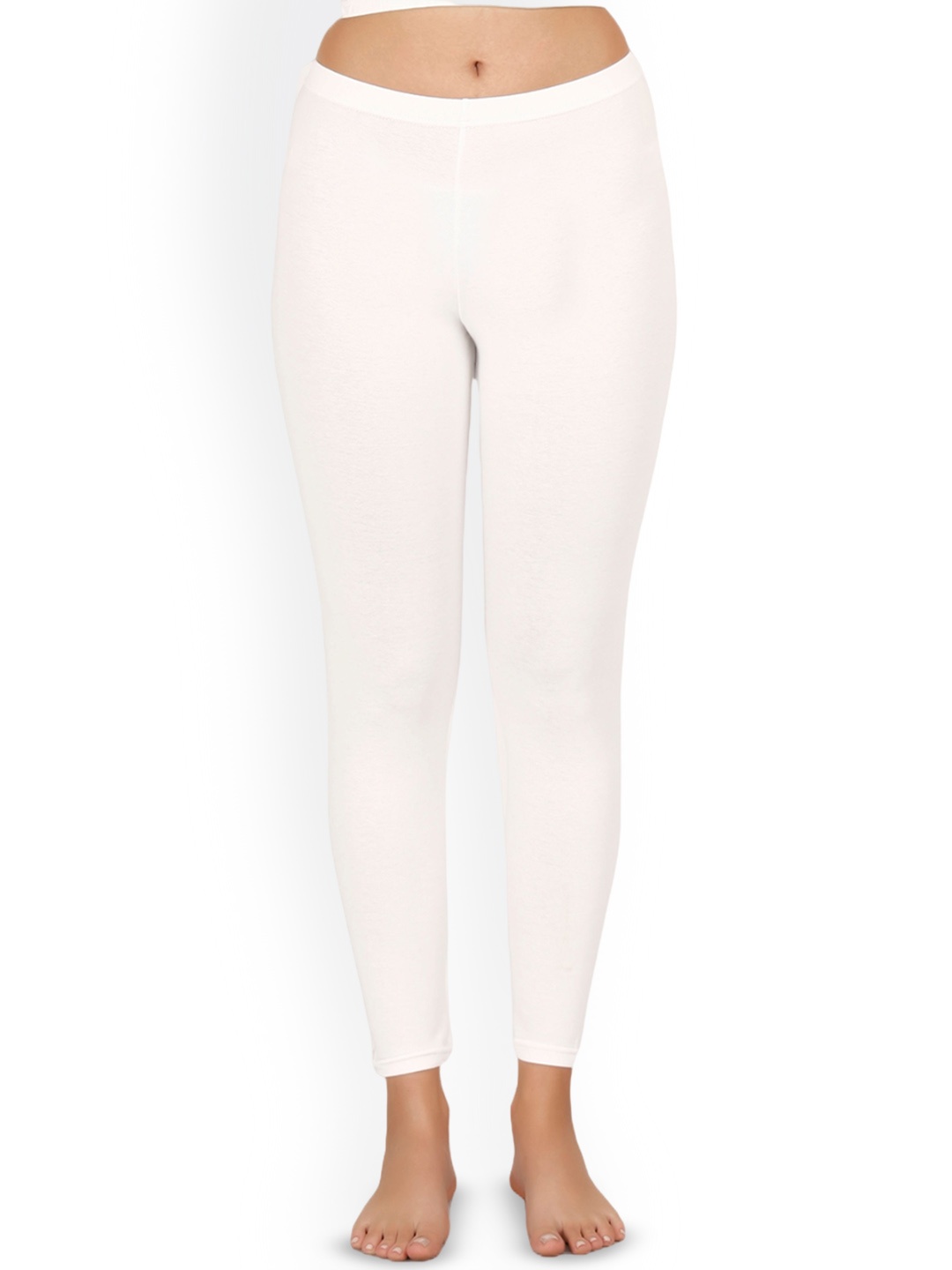 

SELFCARE Women Cotton Moisture-Wicking Thermal Bottom, White
