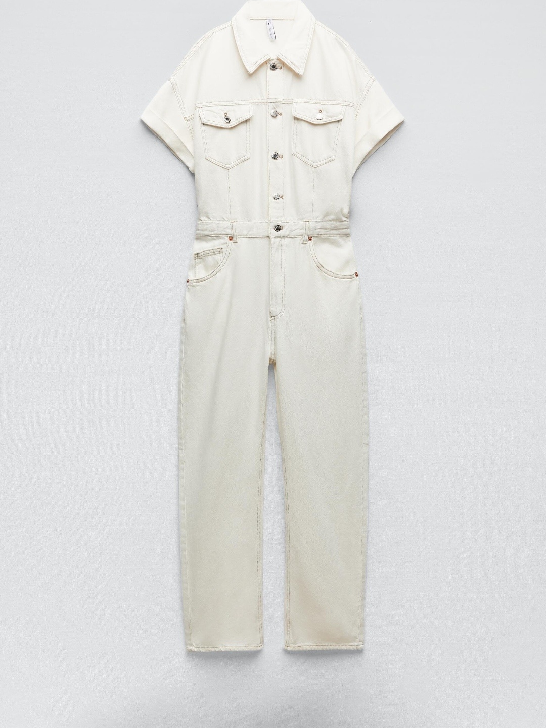 

ZARA Women White Jumpsuit