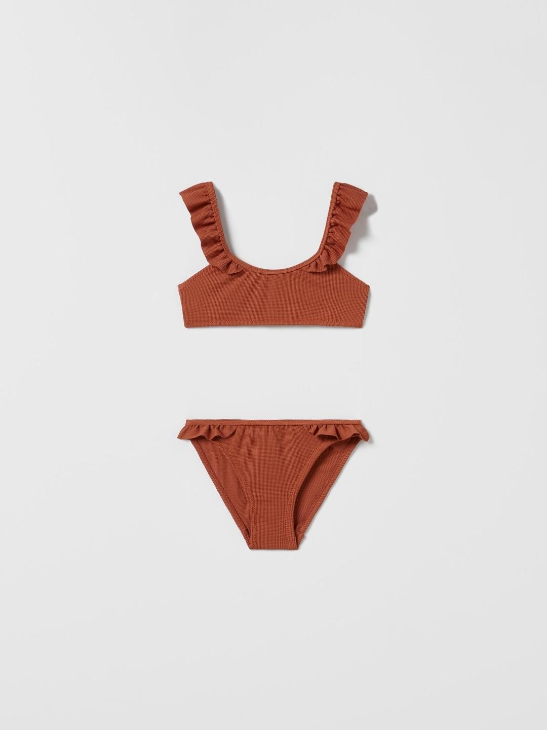 

ZARA Kids-Unisex Brown Swimwear