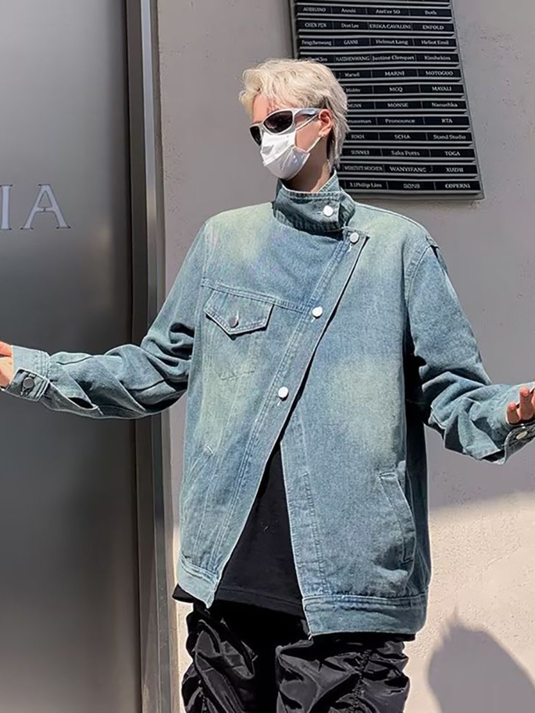 

StyleCast x Revolte Men Denim Jacket, Blue