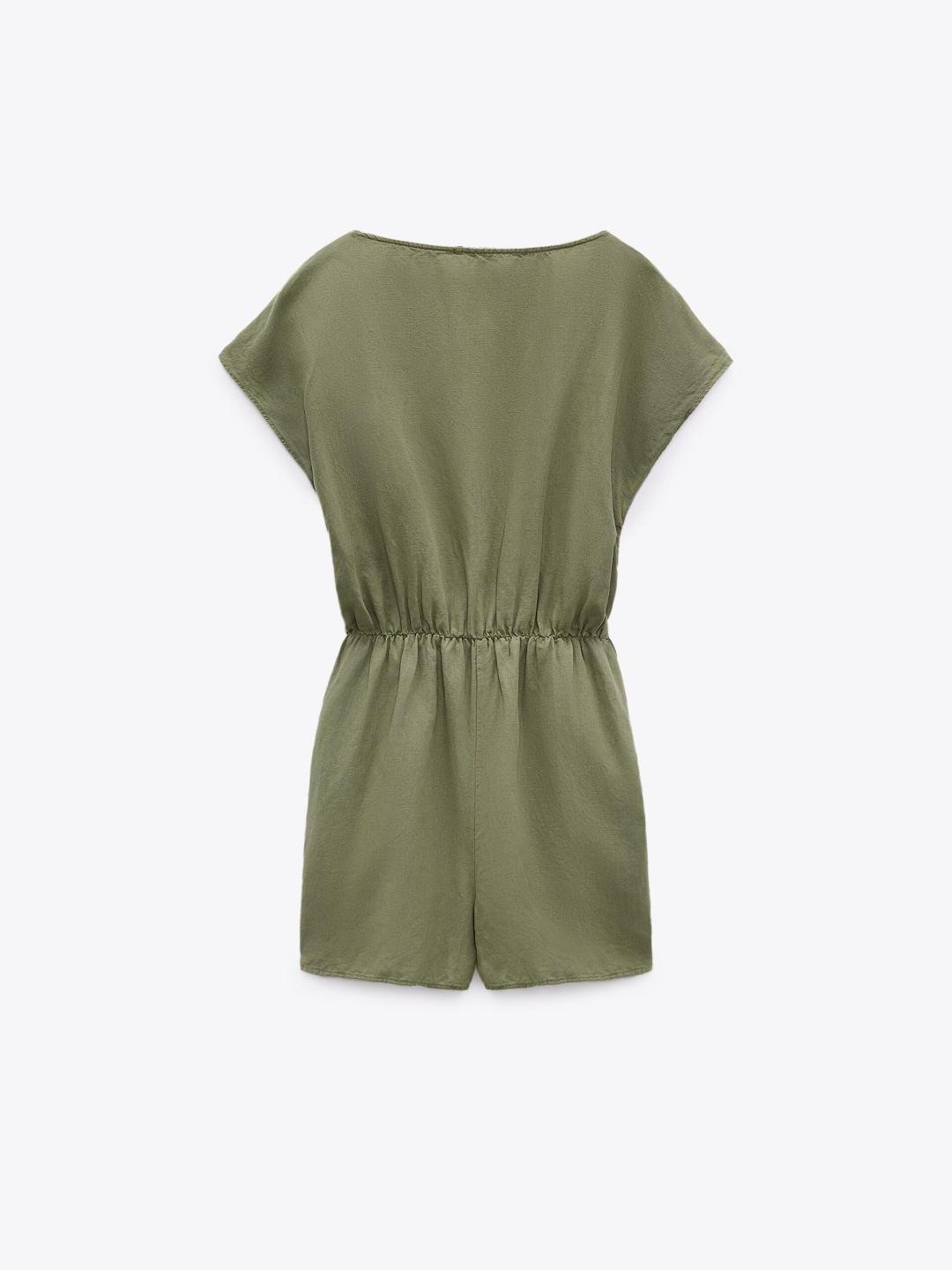 

ZARA Women Khaki Jumpsuit