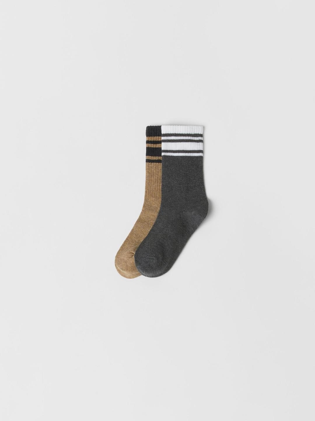 

ZARA Kids-Unisex Brown Socks