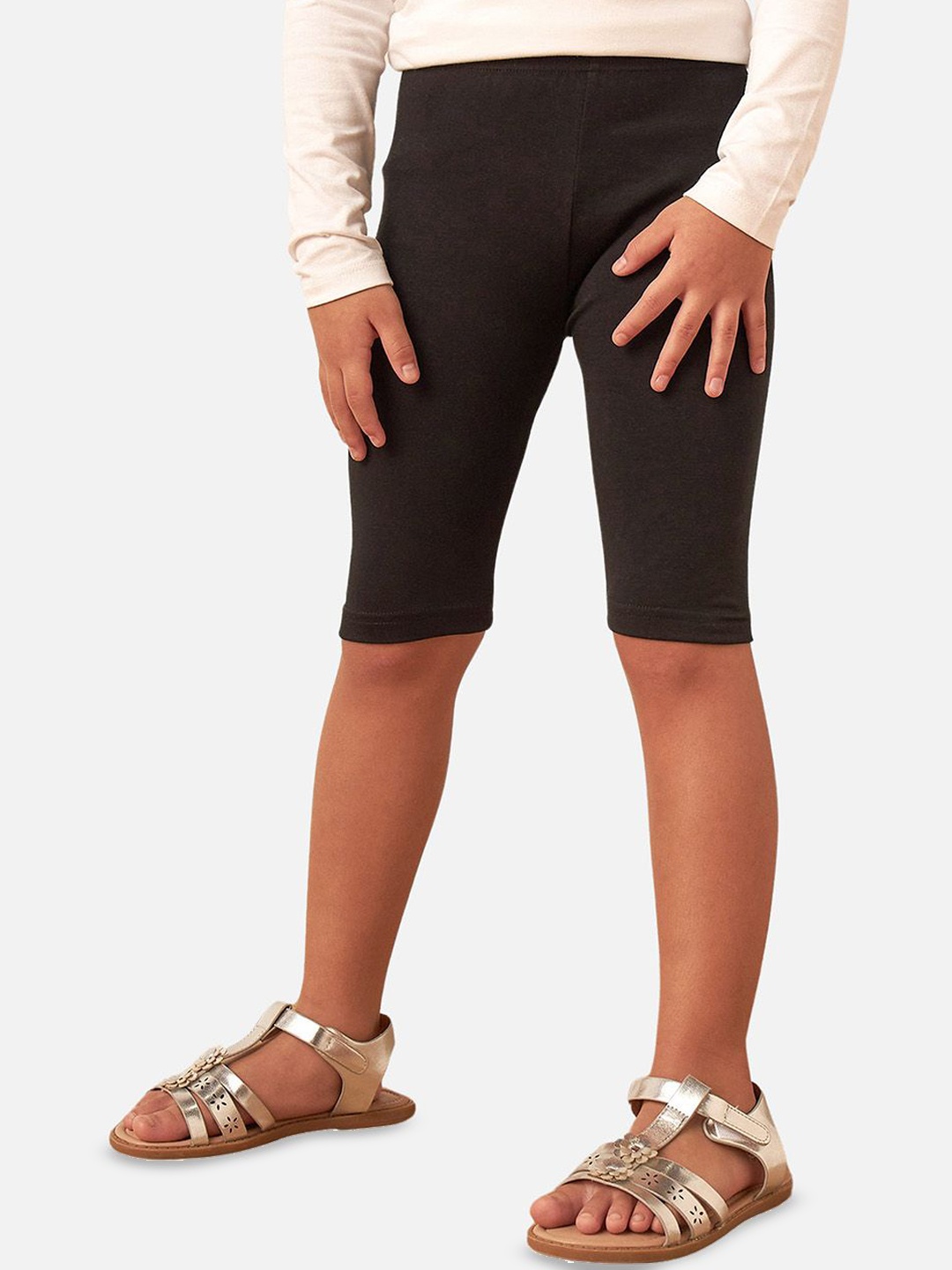 

Juniors by Babyshop Girls Cotton Skinny Fit Mid-Rise Short, Brown