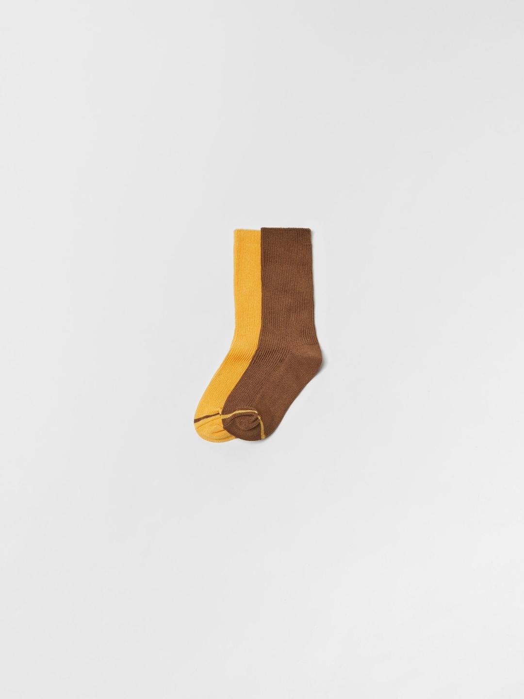 

ZARA Kids-Unisex Yellow Socks