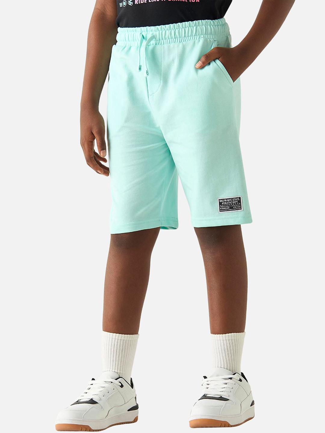 

Juniors by Babyshop Boys Mid-Rise Knee Length Chino Shorts, Blue
