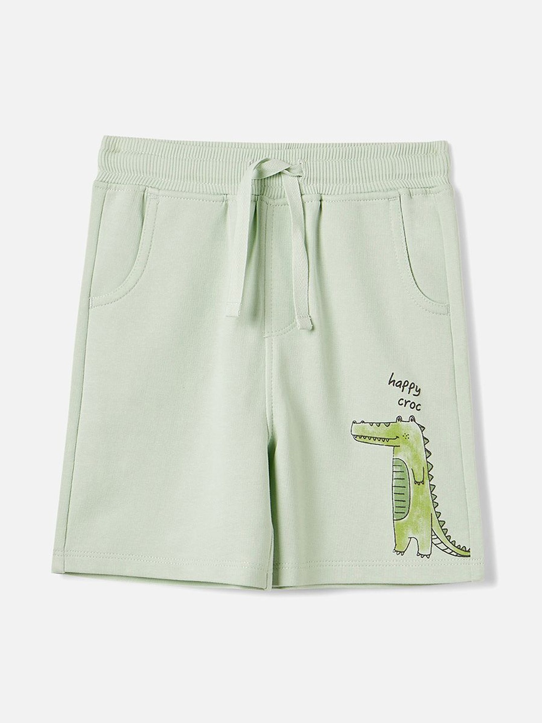 

Juniors by Babyshop Boys Regular Fit Mid-Rise Shorts, Green