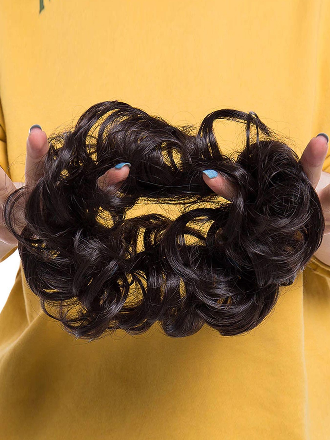 

D-Divine Clip-In Bun Wavy Hair Extension - Black