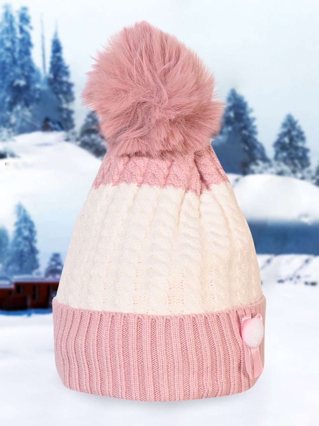 

LOOM LEGACY Women Winter Beanie, White