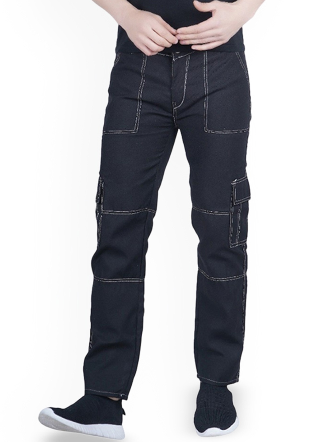 

LINARIA Men Mid-Rise Regular Fit Jeans, Black
